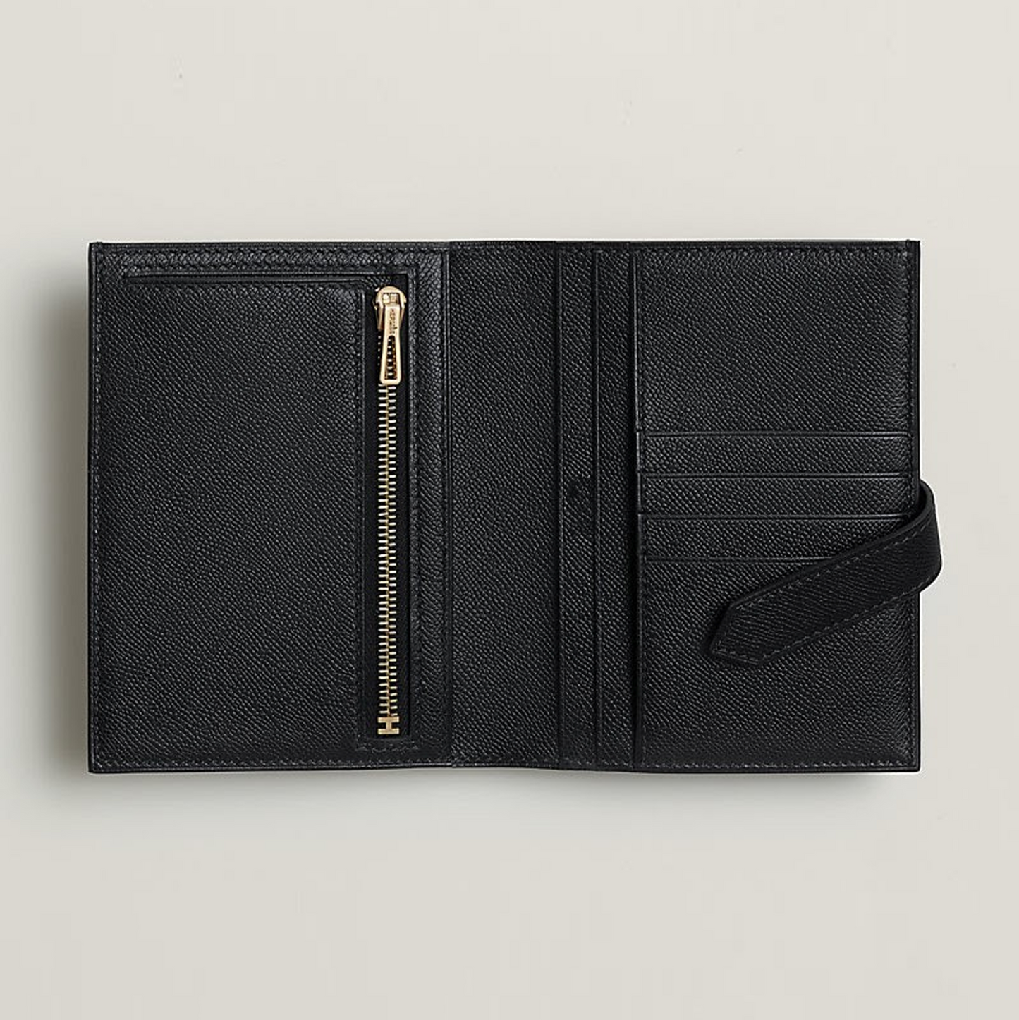 H Clasp Wallet Black
