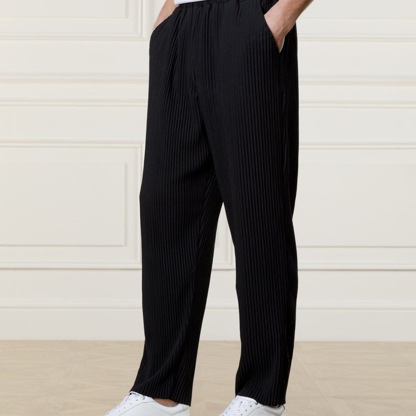 Pleat Trouser Black