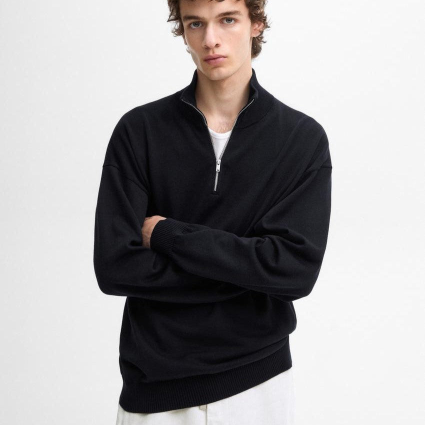 Quarter Zip Black