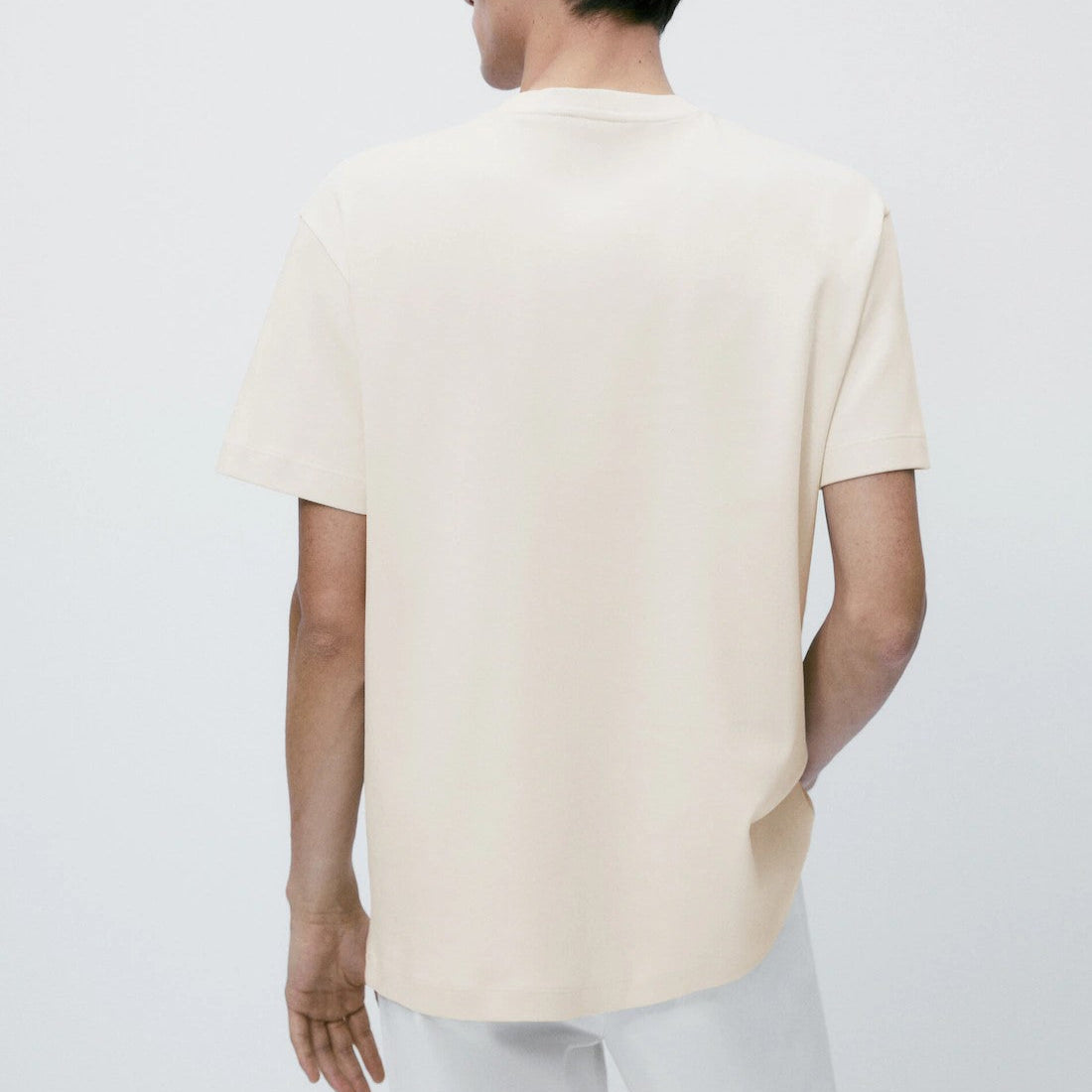 Crew Neck T-Shirt Cream