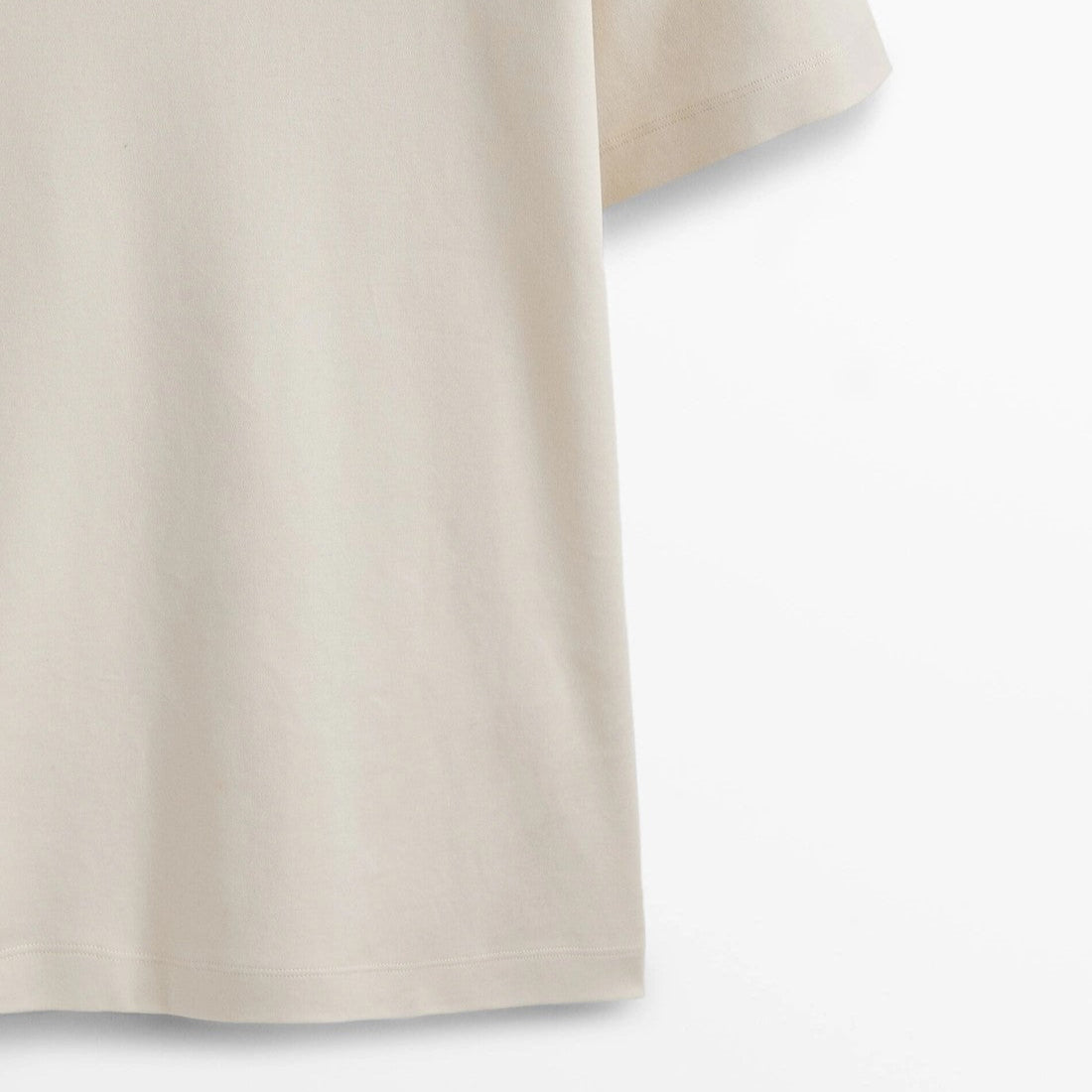 Crew Neck T-Shirt Cream