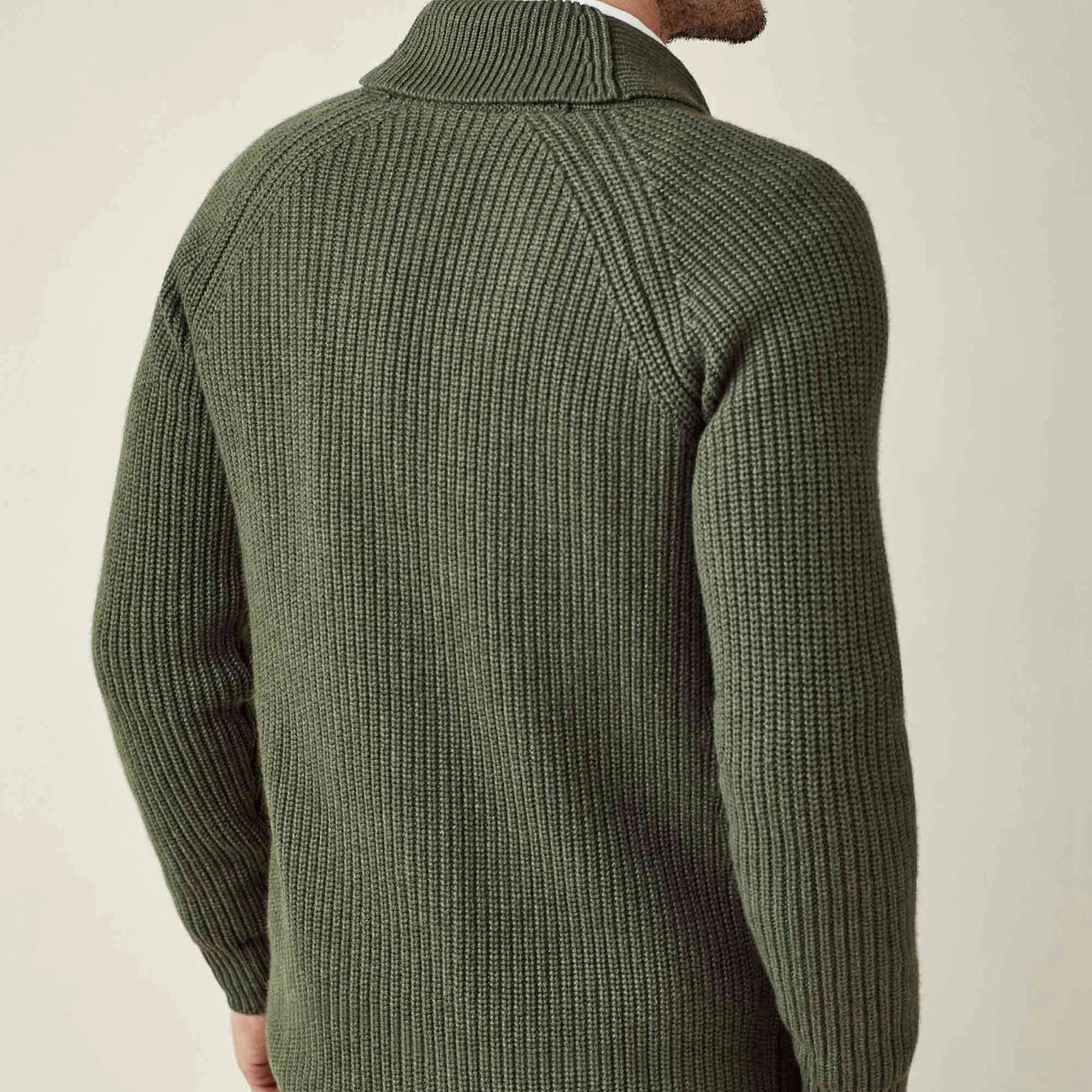 Shawl Cardigan Olive Green