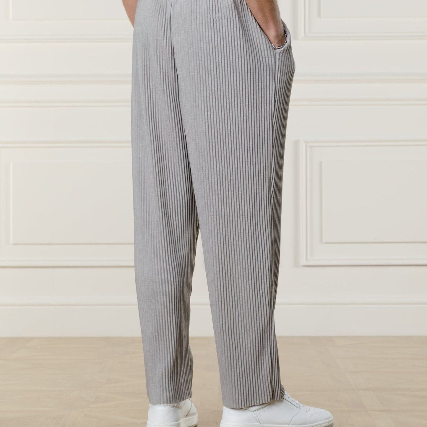 Pleat Trouser Gray