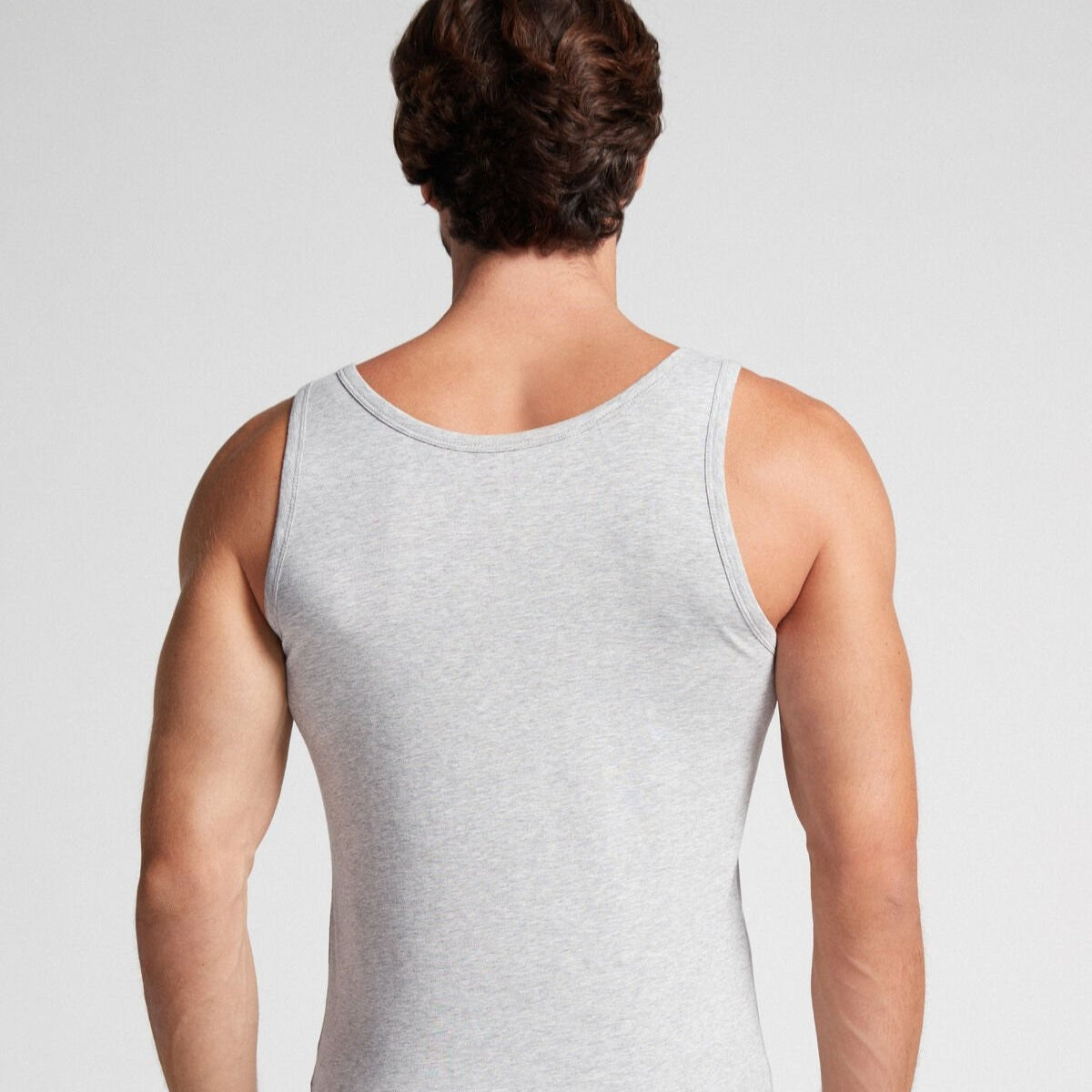 Round-Neck Vest Light Grey