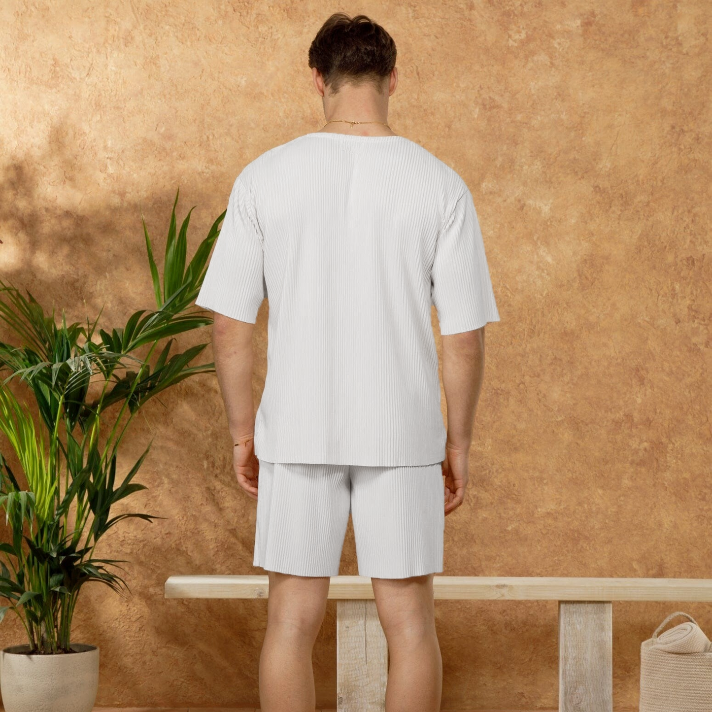 Pleat T-Shirt White
